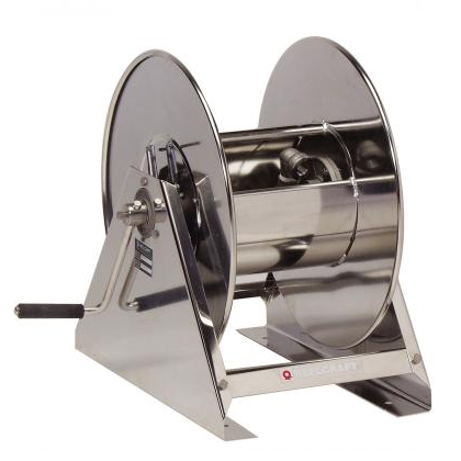 HS19000 M - 3/4" X 75' Stainless Steel Hand Crank Hose Reel